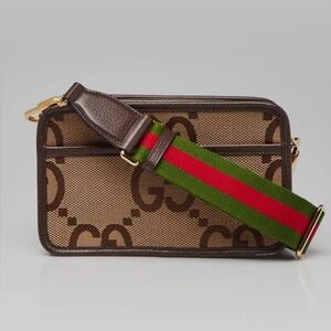 Gucci Jumbo GG Canvas Mini Camera Bag- Full Set
